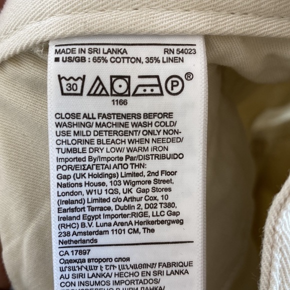 Banana Republic cargo slacks khaki pleated belted 4 petite NWT - Picture 6 of 6